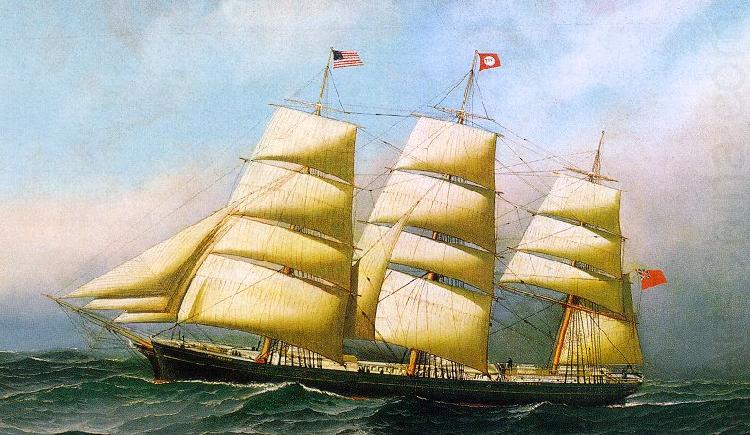 Antonio Jacobsen The British Ship Polynesian china oil painting image
